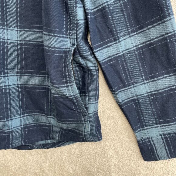 NEW Colorado Men's XL Clothing Plaid Flannel Button Up Shirt Blue - Picture 9 of 10